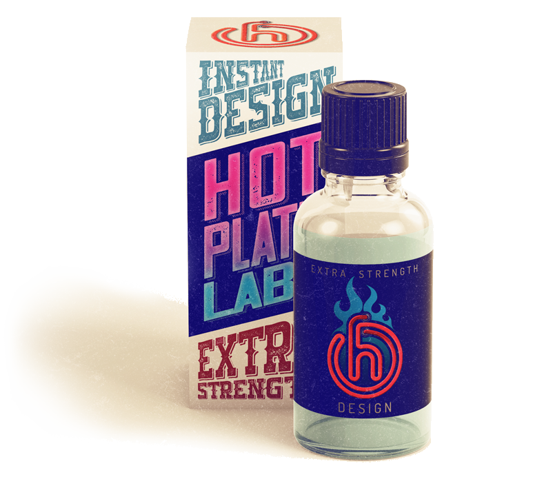 Bottle of Extra Strength Instant Design - HOTPL